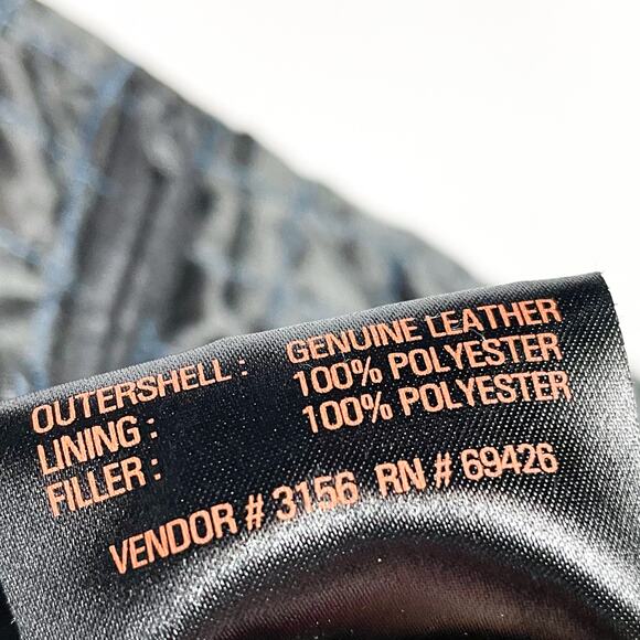 Nascar Leather Jacket Ryan Newman Black Alltel Full Zip Racing Sz 3XL Men - Picture 11 of 11